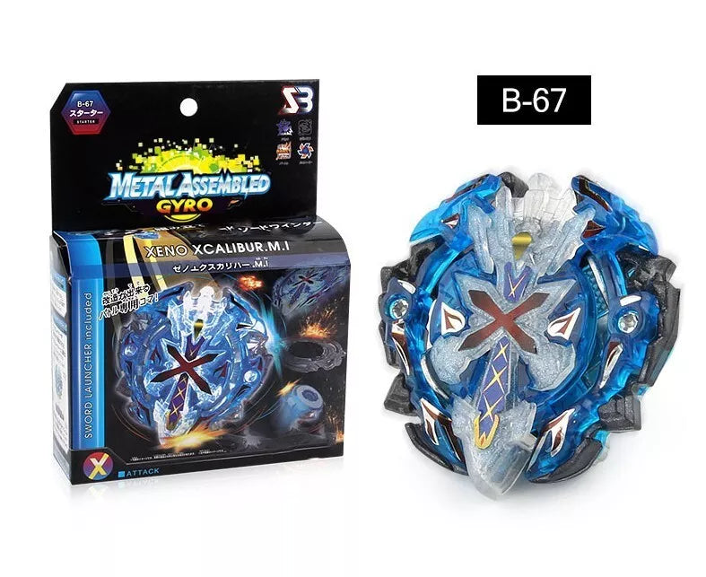 BEYBLADE BURST BLAUE KREISEL – Xeno Xcalibur / Excalibur + Schwert-Launcher