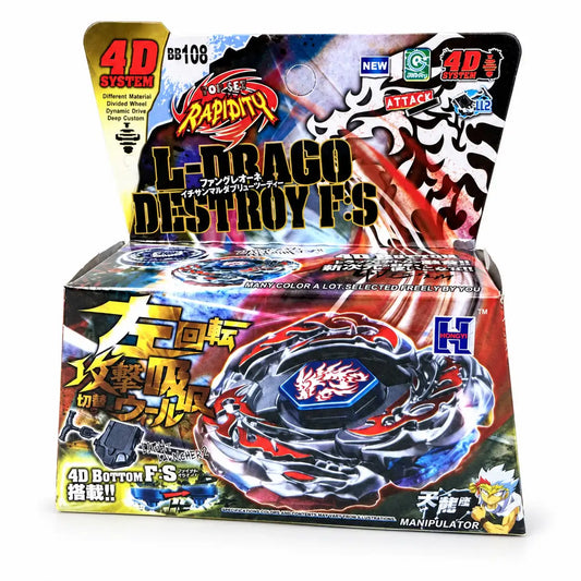 BEYBLADE KREISEL L-DRAGO DESTROY F.S BB-108 4D-SYSTEM RAPIDITY-MODELL